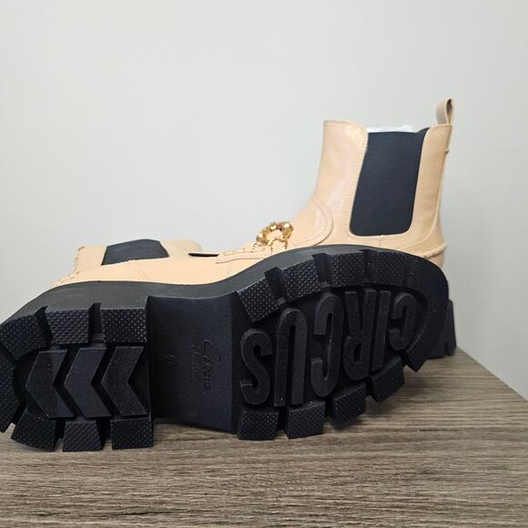 Circus NY By Sam Edelman Women's Brooks Boots Size 9.5 Blonde Patent NWT - Picture 6 of 6